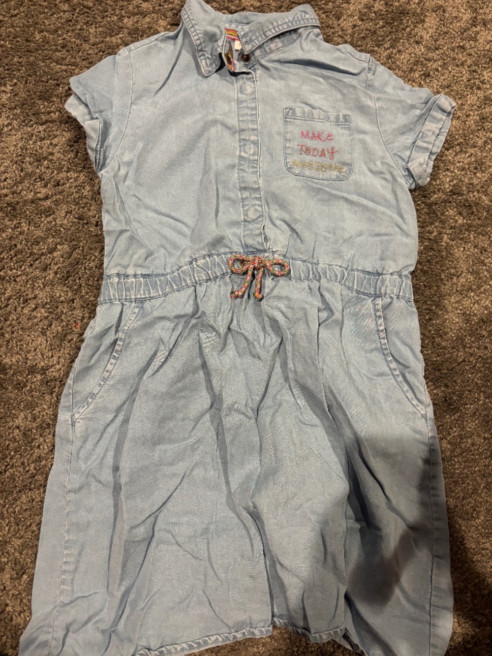 Cat & Jack Girls Casual Knit Dress with Fun Stitching